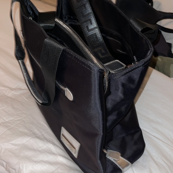 Versace nylon Tote bag with silver hardware ( Never Used ) - Picture 3 of 16
